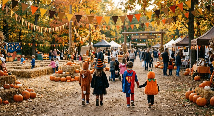 Young kids at a family activity